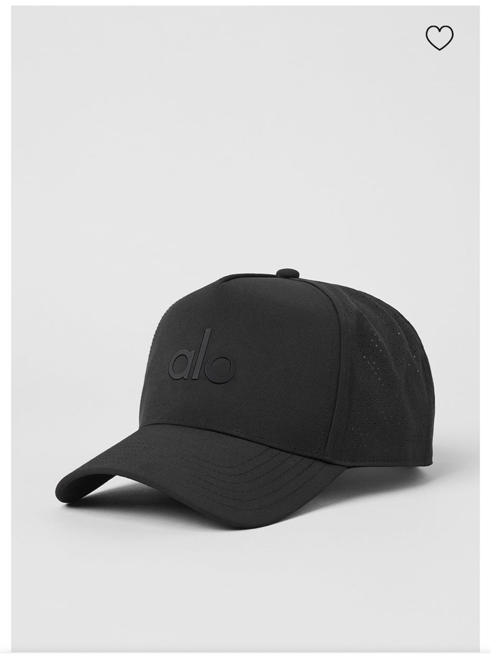 Alo yoga Black Performance  District Trucker hat